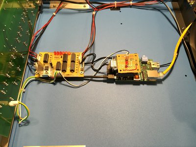 The addition of a Raspberry Pi and a home brew RS232 AB switch.