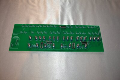 Front panel board without LEDs
