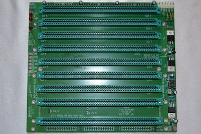 Populated 9-slot backplane