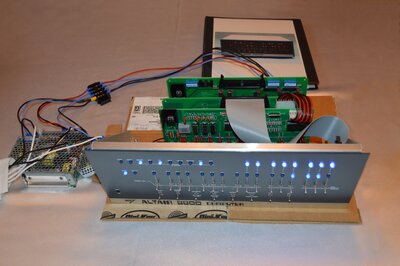Altair 8800c front-panel with blue LEDs