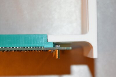 Room to mount components on the backpanel PCB