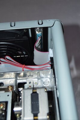 Close-up of the DB-37 connector