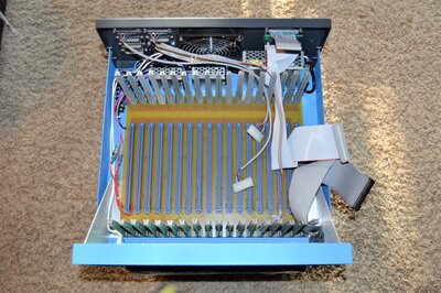 Backpanel mounted in chassis